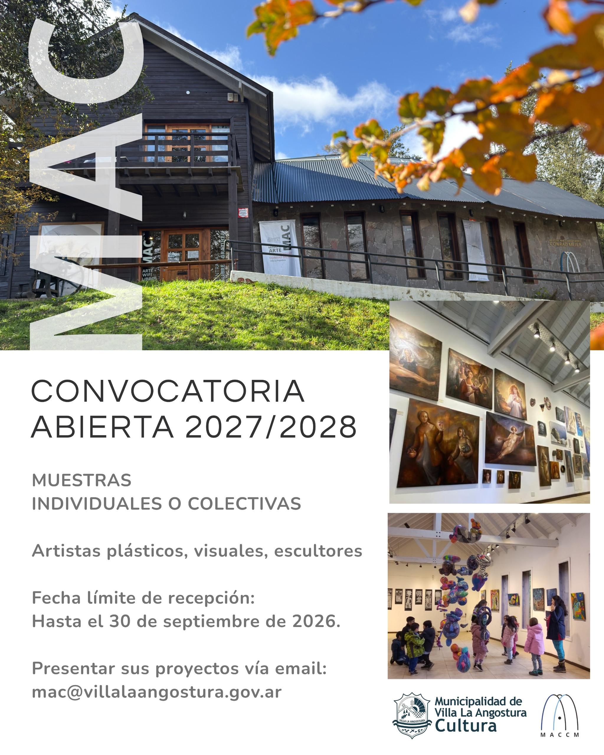 Se realizara una convocatoria abierta para exposiciones en el MAC.
