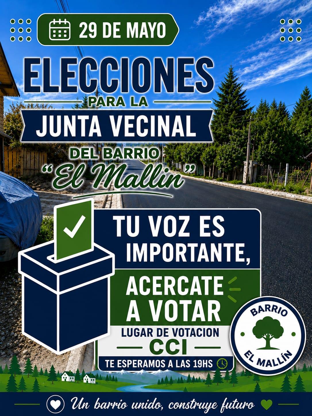 Convocatoria a Asamblea – Junta vecinal B. El Mallín