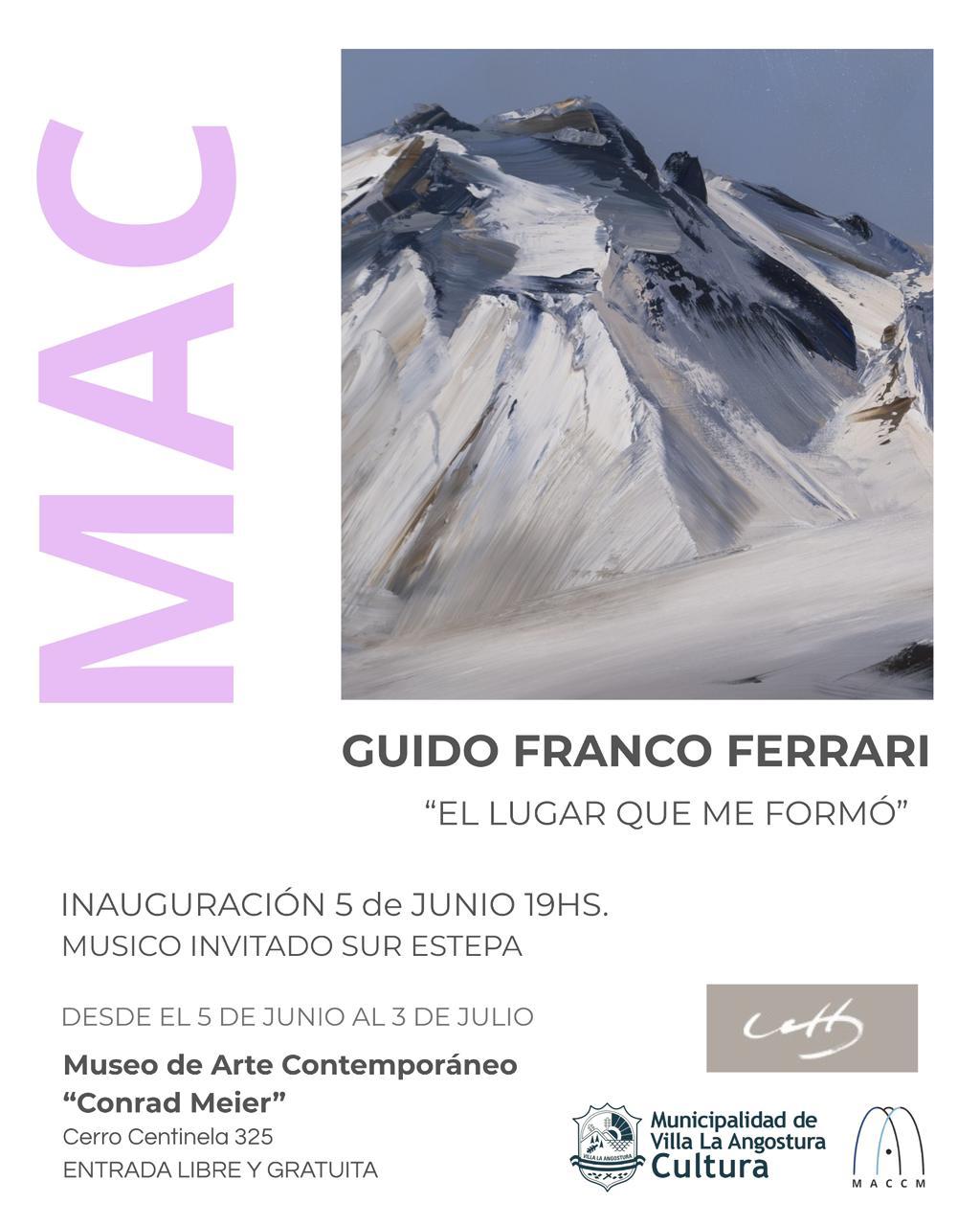 El artista patagónico Guido Franco Ferrari inaugura una nueva muestra en el MAC