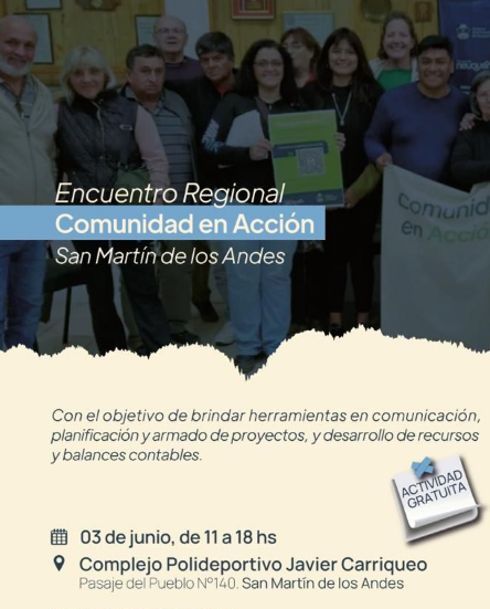 Convocan a instituciones y dirigentes deportivos al Encuentro Regional "Comunidad en Acción"