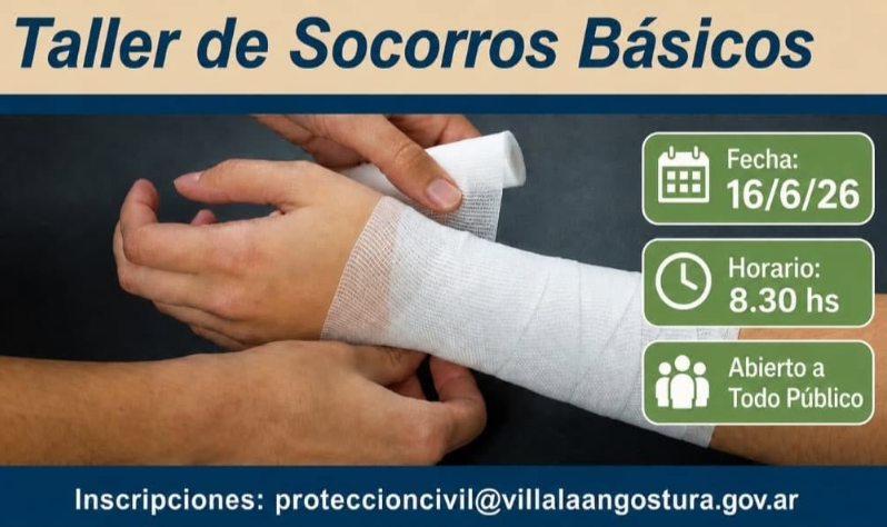 Protección Civil brindará un Taller de Socorros Básicos abierto a toda la comunidad