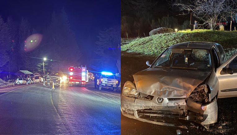 Choque frontal en la Ruta 40: varias personas resultaron heridas en la zona de Curva Bonito