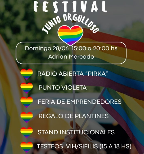 Villa La Angostura celebrará el Día Internacional del Orgullo con un festival abierto a toda la comunidad