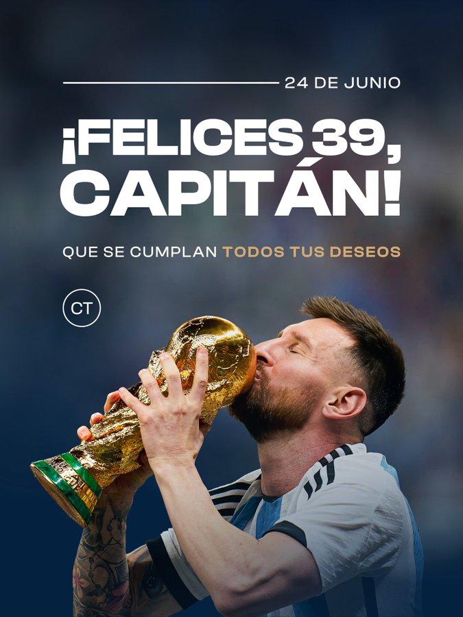 Messi cumple 39 años y recibe saludos de todo el mundo en pleno Mundial 2026