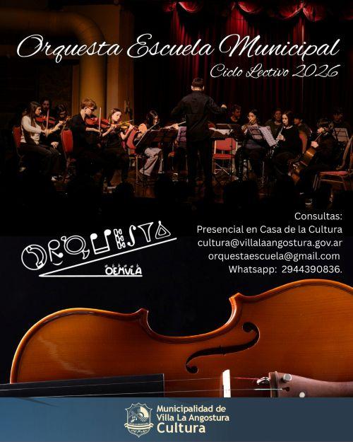 Villa La Angostura abrió las inscripciones para la Orquesta Escuela Municipal 2026