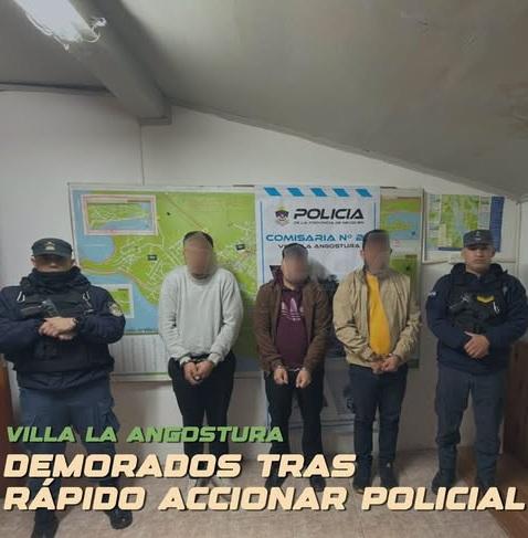 Villa La Angostura: demoraron a tres personas investigadas por un intento de robo con inhibidores de señal