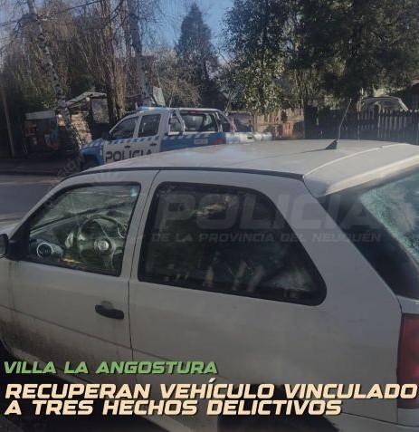 Villa La Angostura: recuperan un vehículo con pedido de secuestro vinculado a tres investigaciones delictivas